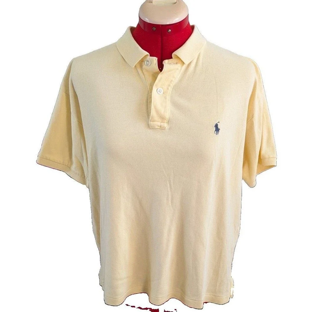 Polo Sport Ralph Lauren Boys Yellow Shirt Size Large